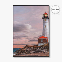 Crisp Point Lighthouse Fine Art Photo Print, Lake Superior, Upper Peninsula Michigan Poster, USA