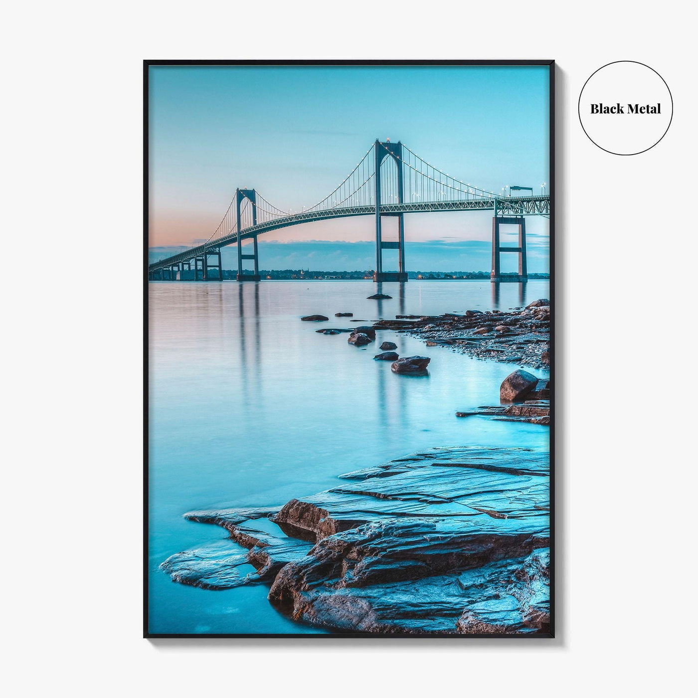 Newport Bridge Fine Art Photo Print, Newport Rhode Island Wall Decor, Jamestown USA