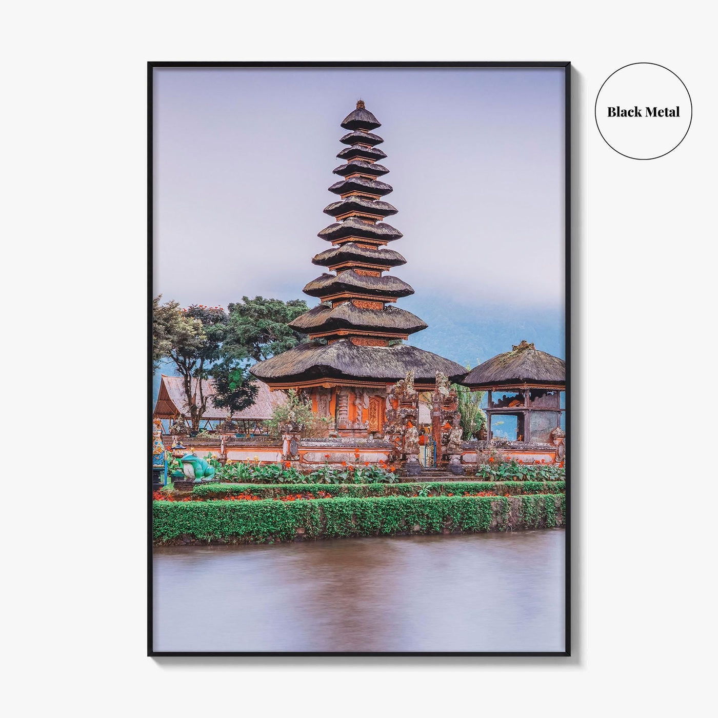 Bali Fine Art Photo Print, Ulun Danu Bratan Temple, Bratan Lake Indonesia Poster