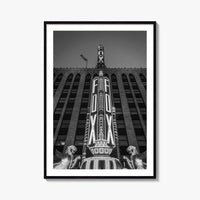 Detroit Black and White Fine Art Photo Print, Fox Theatre, Michigan USA, Poster