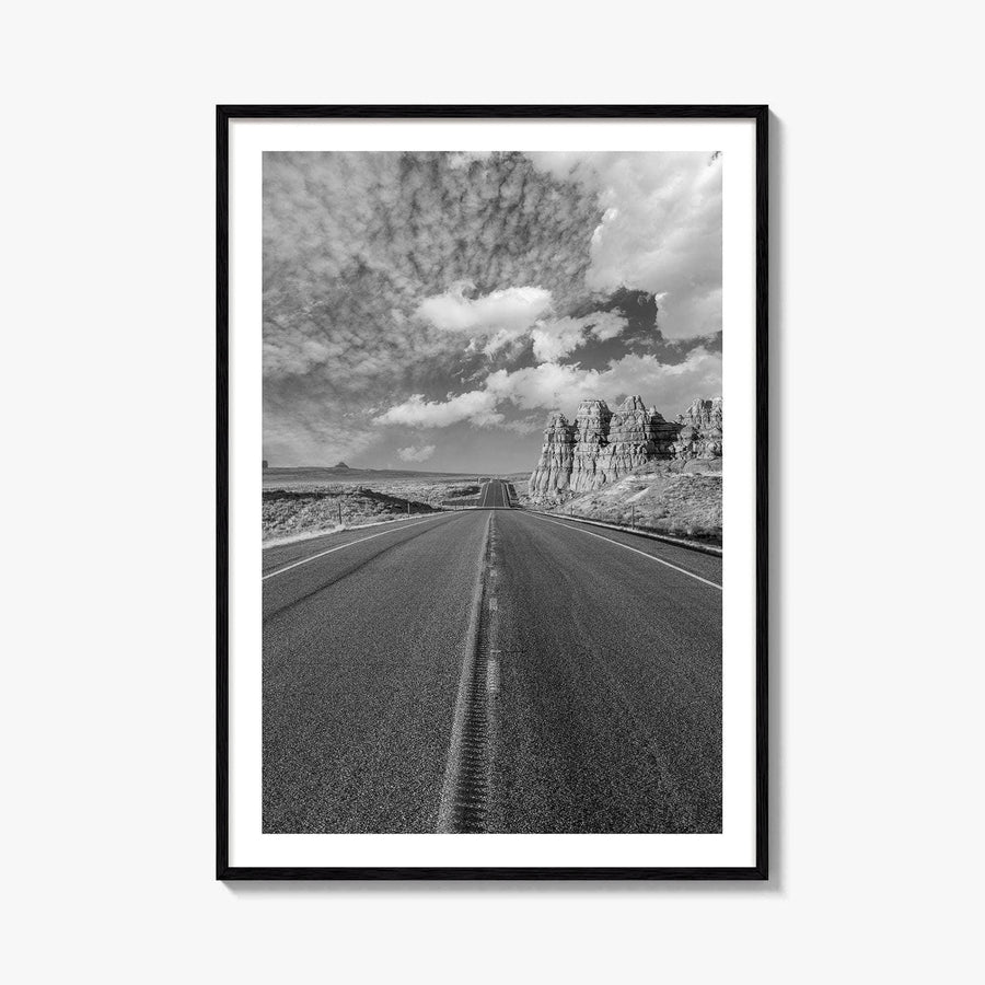 Arizona Desert Black and White Fine Art Photo Print, Southwest USA Poster