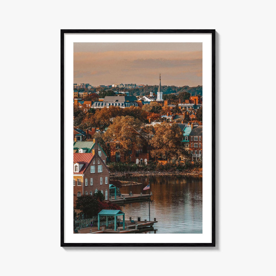 Alexandria Virginia Fine Art Photo Print, Potomac River Waterfront, Wall Decor Poster USA