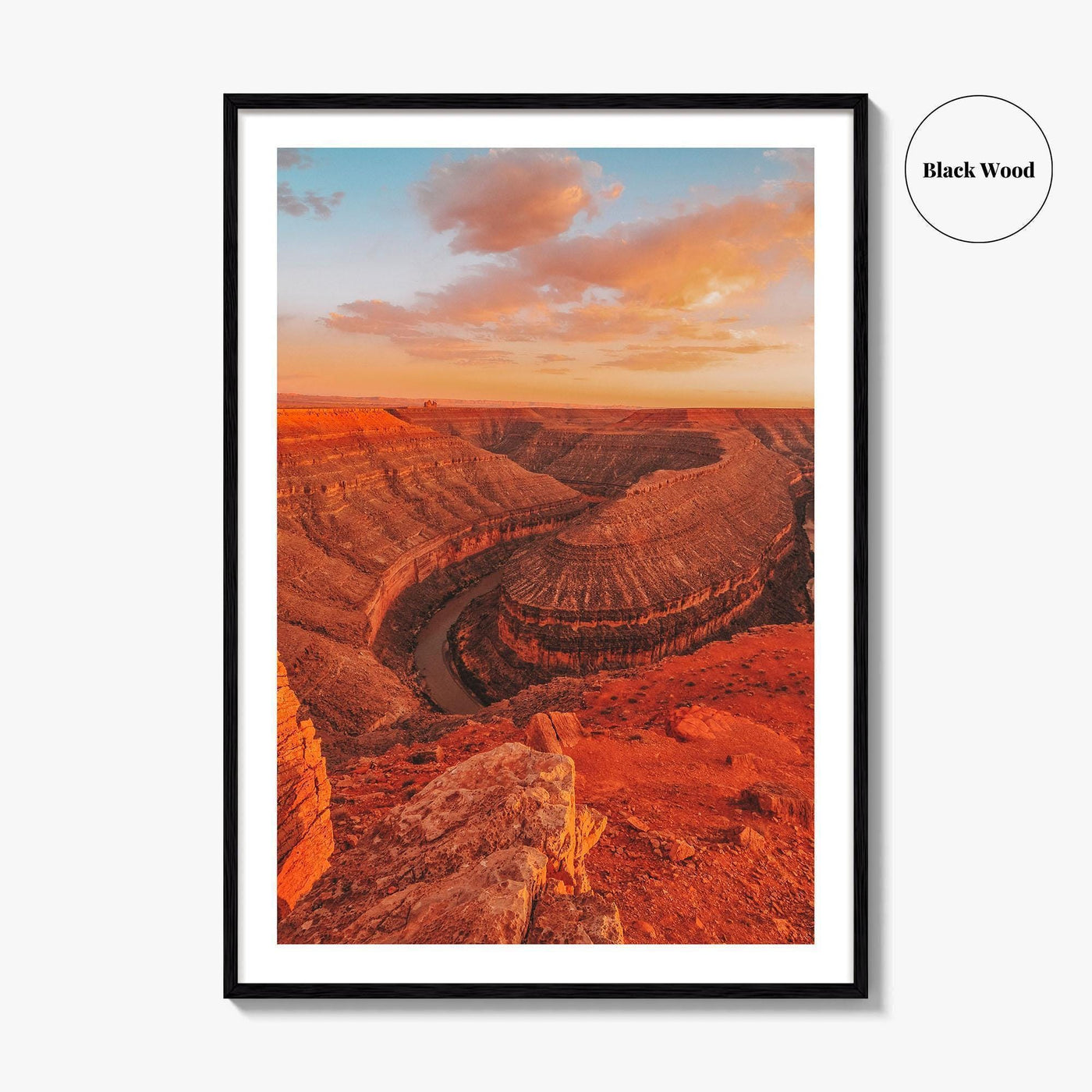 Goosenecks State Park Fine Art Photo Print, San Juan River Canyon, Utah Wall Poster
