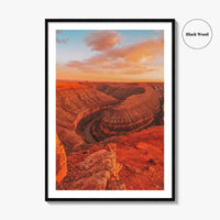 Goosenecks State Park Fine Art Photo Print, San Juan River Canyon, Utah Wall Poster
