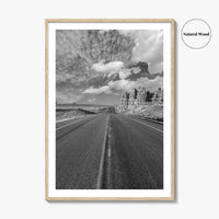 Arizona Desert Black and White Fine Art Photo Print, Southwest USA Poster