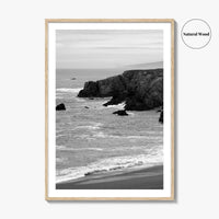 Bodega Bay Black and White Fine Art Photo Print, Sonoma Coast California Poster