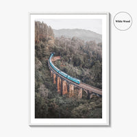 Ella Sri Lanka Fine Art Photo Print, Nine Arch Bridge, Demodara Train Poster