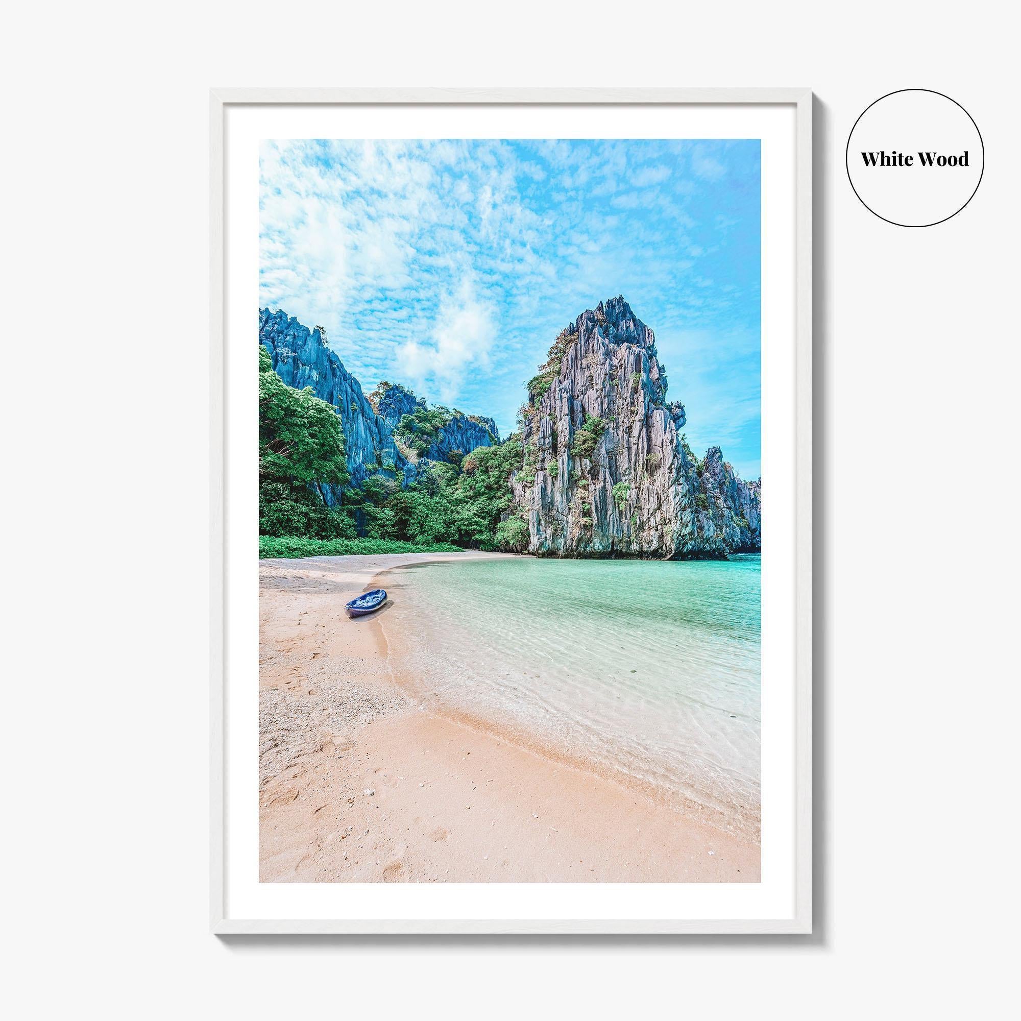 El Nido Fine Art Photo Print, Matinloc Island, Palawan, Philippines, Beach Wall Poster