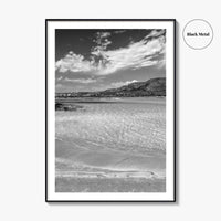 Elafonissi Beach Black and White Fine Art Photo Print, Chania Crete Greece Poster