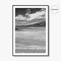 Elafonissi Beach Black and White Fine Art Photo Print, Chania Crete Greece Poster