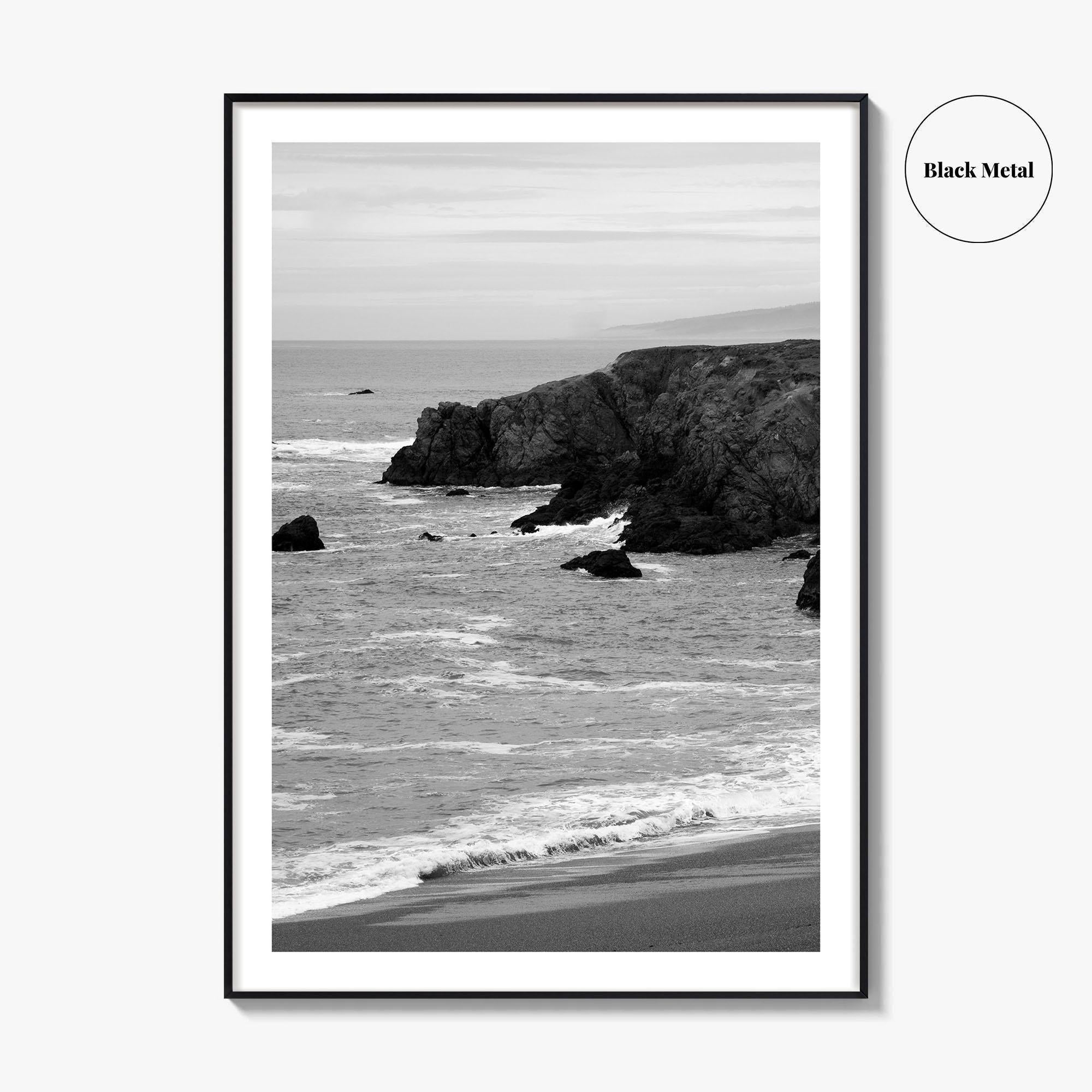 Bodega Bay Black and White Fine Art Photo Print, Sonoma Coast California Poster