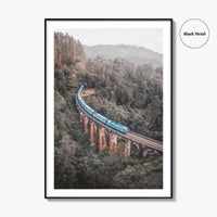Ella Sri Lanka Fine Art Photo Print, Nine Arch Bridge, Demodara Train Poster