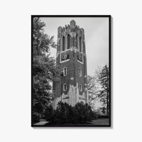 East Lansing Black and White Fine Art Photo Print, Michigan State University Poster