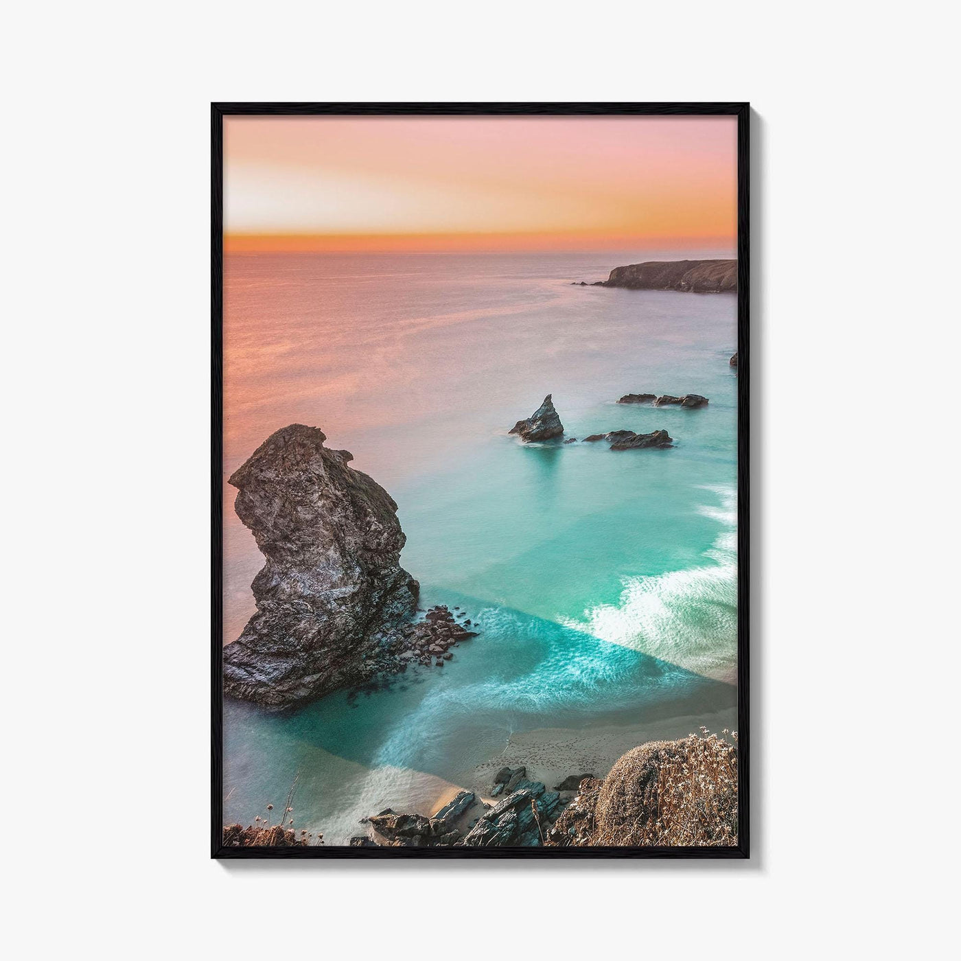 Bedruthan Steps Fine Art Photo Print, Carnewas, Cornwall England, Seascape Poster, Padstow, Newquay