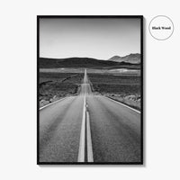 California Black and White Fine Art Photo Print, Route 66, USA Wall Decor Poster