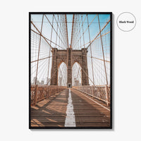 Brooklyn Bridge Fine Art Photo Print, New York City NYC, NY, USA, Poster