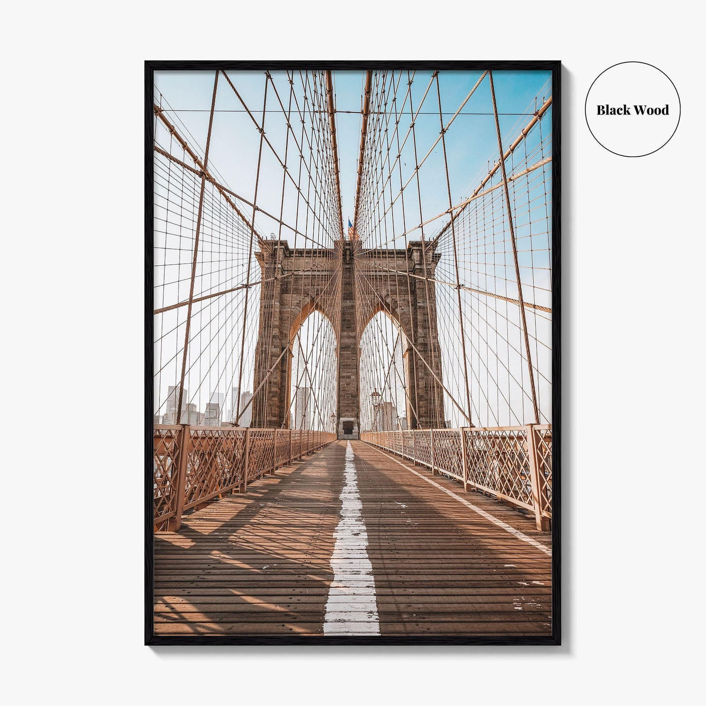 Brooklyn Bridge Fine Art Photo Print, New York City NYC, NY, USA, Poster