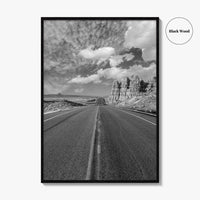 Arizona Desert Black and White Fine Art Photo Print, Southwest USA Poster