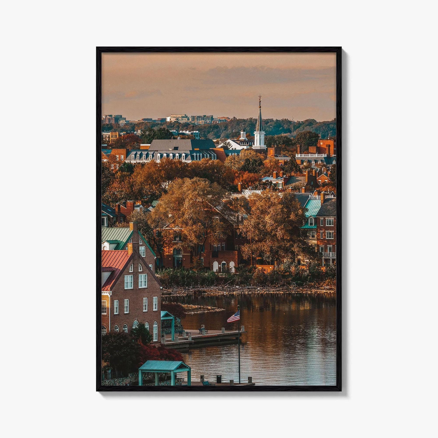 Alexandria Virginia Fine Art Photo Print, Potomac River Waterfront, Wall Decor Poster USA