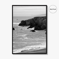 Bodega Bay Black and White Fine Art Photo Print, Sonoma Coast California Poster