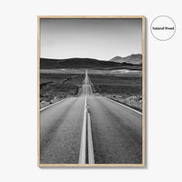 California Black and White Fine Art Photo Print, Route 66, USA Wall Decor Poster