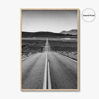 California Black and White Fine Art Photo Print, Route 66, USA Wall Decor Poster
