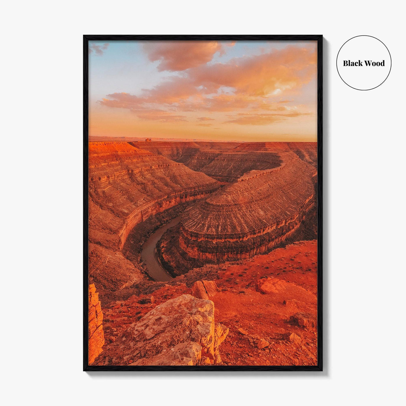 Goosenecks State Park Fine Art Photo Print, San Juan River Canyon, Utah Wall Poster