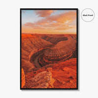 Goosenecks State Park Fine Art Photo Print, San Juan River Canyon, Utah Wall Poster
