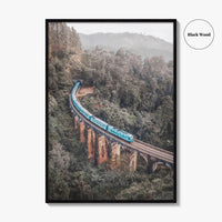 Ella Sri Lanka Fine Art Photo Print, Nine Arch Bridge, Demodara Train Poster