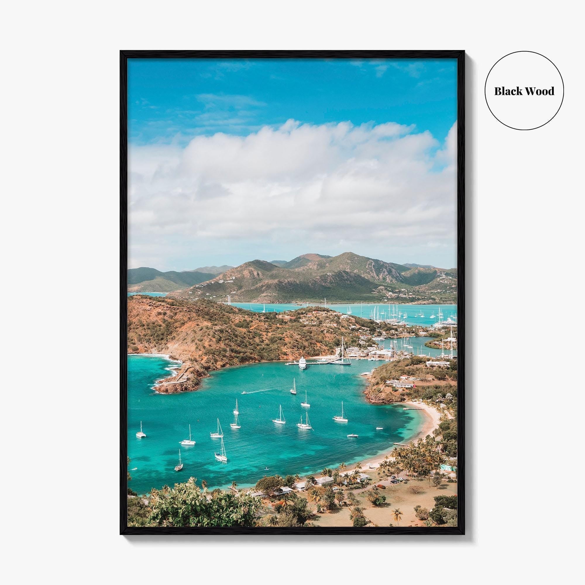 Antigua and Barbuda Fine Art Photo Print, English Harbour, Shirley Heights, Wall Poster