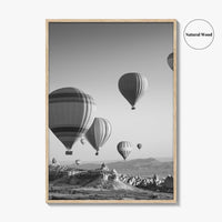 Cappadocia Black and White Fine Art Photo Print, Turkey Goreme Poster