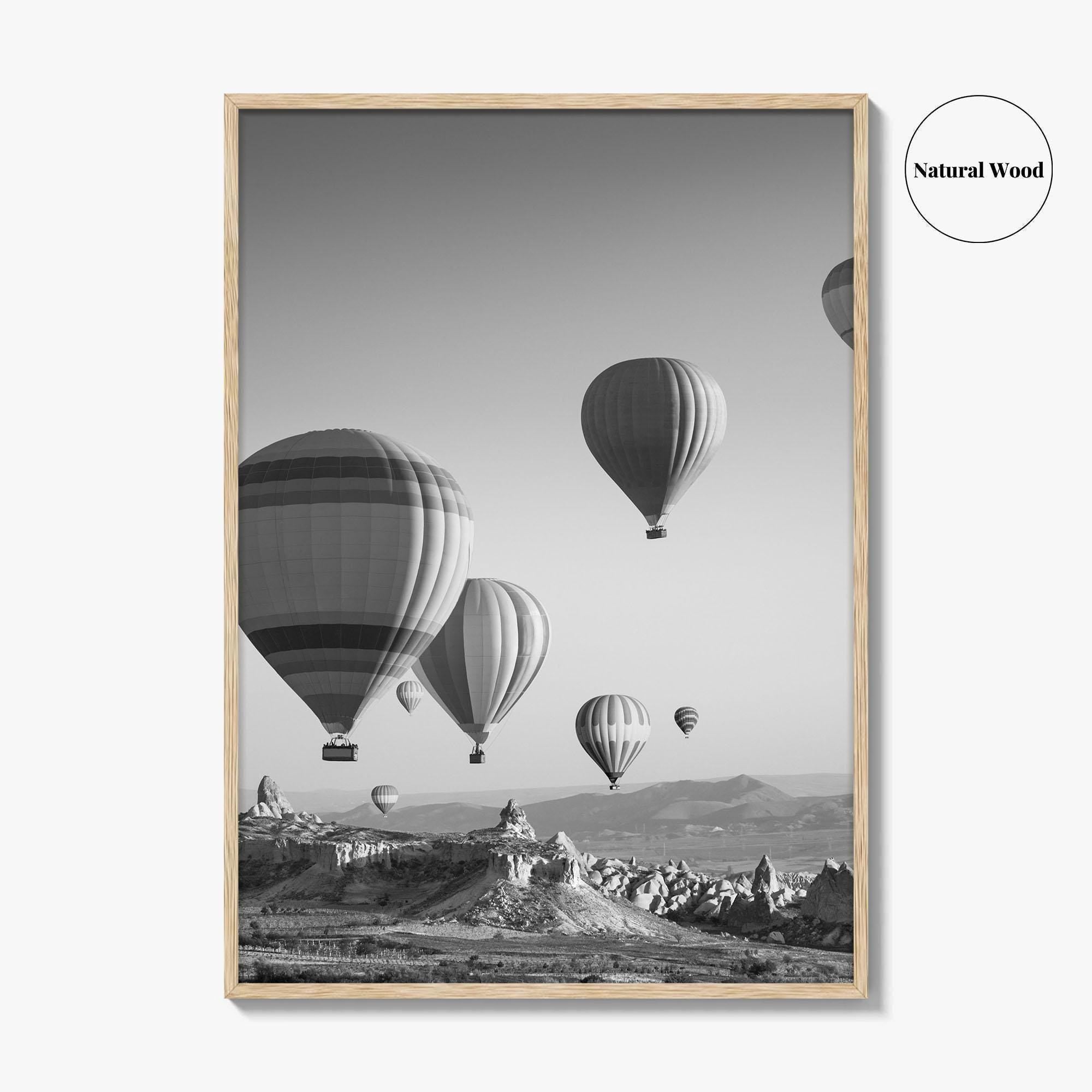 Cappadocia Black and White Fine Art Photo Print, Turkey Goreme Poster