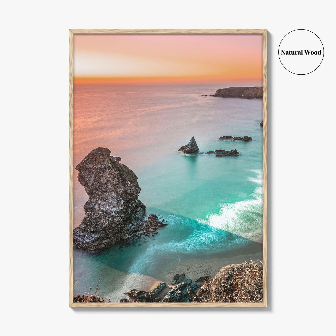 Bedruthan Steps Fine Art Photo Print, Carnewas, Cornwall England, Seascape Poster, Padstow, Newquay