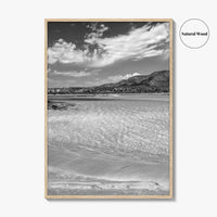 Elafonissi Beach Black and White Fine Art Photo Print, Chania Crete Greece Poster