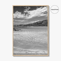 Elafonissi Beach Black and White Fine Art Photo Print, Chania Crete Greece Poster
