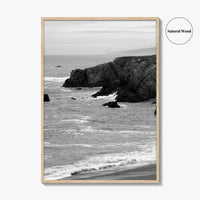 Bodega Bay Black and White Fine Art Photo Print, Sonoma Coast California Poster