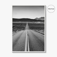 California Black and White Fine Art Photo Print, Route 66, USA Wall Decor Poster