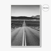 California Black and White Fine Art Photo Print, Route 66, USA Wall Decor Poster