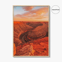 Goosenecks State Park Fine Art Photo Print, San Juan River Canyon, Utah Wall Poster