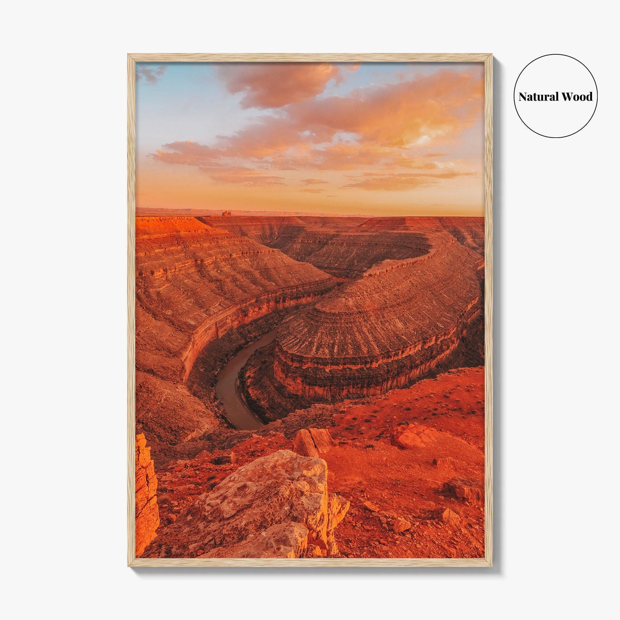 Goosenecks State Park Fine Art Photo Print, San Juan River Canyon, Utah Wall Poster