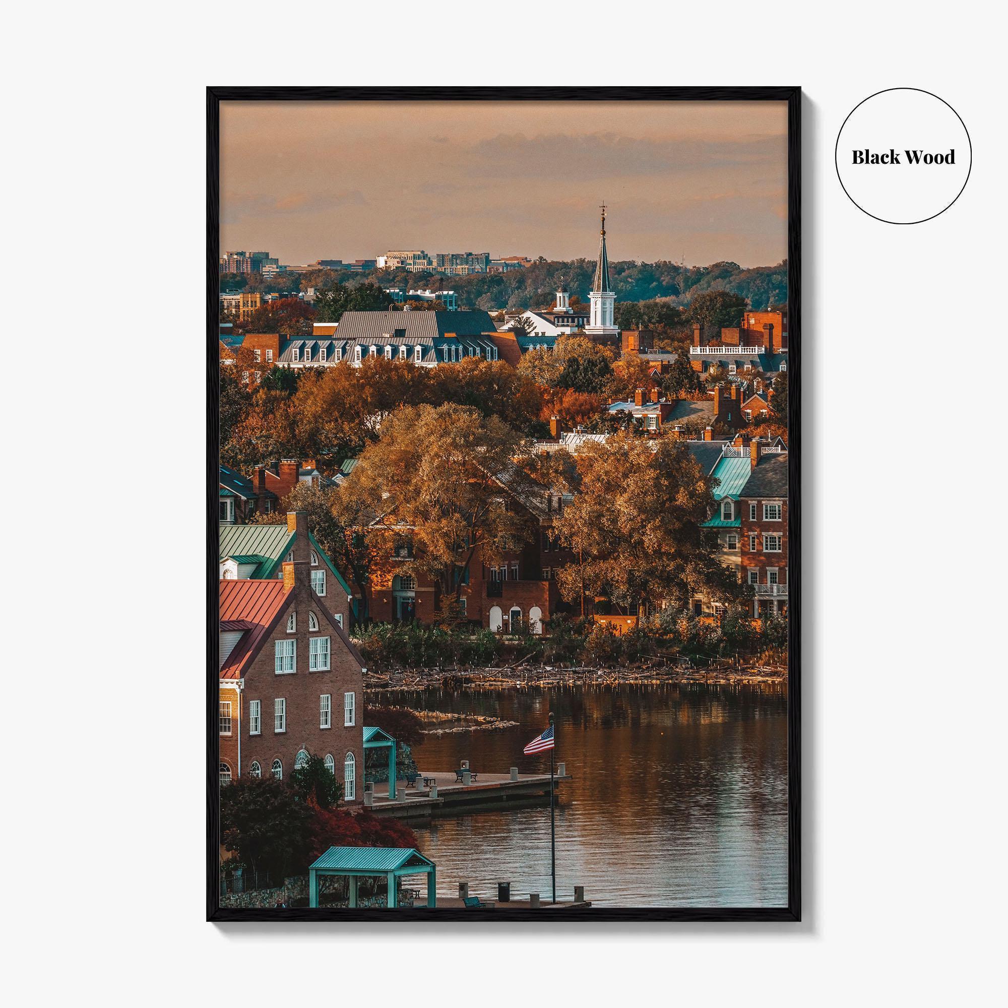 Alexandria Virginia Fine Art Photo Print, Potomac River Waterfront, Wall Decor Poster USA