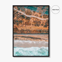 Del Mar Fine Art Photo Print, San Diego, California, Pacific Ocean Cliffs, Beach, Railroad