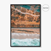 Del Mar Fine Art Photo Print, San Diego, California, Pacific Ocean Cliffs, Beach, Railroad