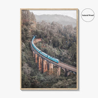 Ella Sri Lanka Fine Art Photo Print, Nine Arch Bridge, Demodara Train Poster