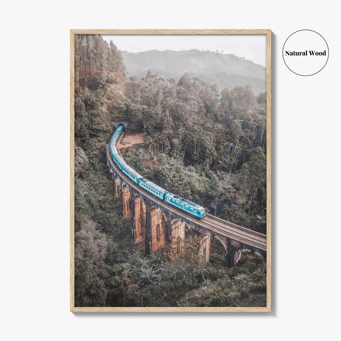 Ella Sri Lanka Fine Art Photo Print, Nine Arch Bridge, Demodara Train Poster
