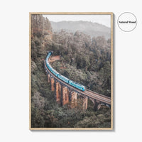 Ella Sri Lanka Fine Art Photo Print, Nine Arch Bridge, Demodara Train Poster