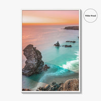 Bedruthan Steps Fine Art Photo Print, Carnewas, Cornwall England, Seascape Poster, Padstow, Newquay