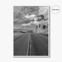 Arizona Desert Black and White Fine Art Photo Print, Southwest USA Poster