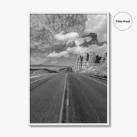Arizona Desert Black and White Fine Art Photo Print, Southwest USA Poster