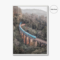 Ella Sri Lanka Fine Art Photo Print, Nine Arch Bridge, Demodara Train Poster